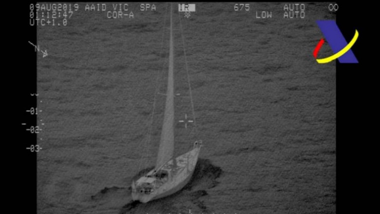 Velero en alta mar con 5.E00 kilos de hachís. | AGENCIA TRIBUTARIA ep veleroalta mar5e00 kiloshachis