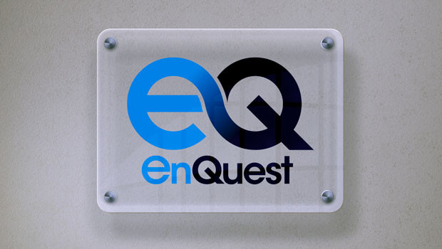 dl enquest 에너지 석유 가스 생산자 생산 로고