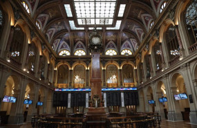 ep archivo   interior del palacio de la bolsa a 21 de octubre de 2021 en madrid espana