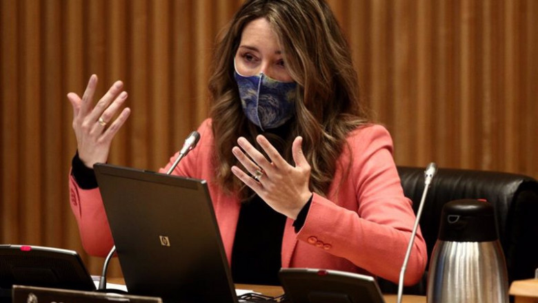 ep archivo   la secretaria de estado de comercio xiana mendez comparece en la comision de industria