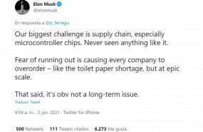 ep captura de la cuenta oficial de elon musk en twitter