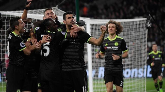 Diego Costa celebra un gol con el Chelsea | PREMIER ep diego costa celebragolchelsea