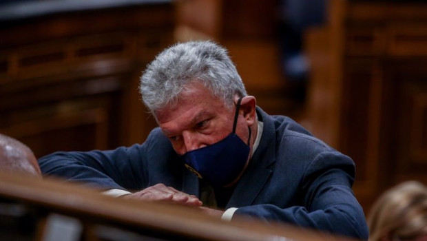 ep el diputado de nueva canarias en el congreso pedro quevedo durante lel pleno de debate de