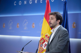 ep el diputado de podemos javier sanchez serna durante una rueda de prensa anterior a la reunion de