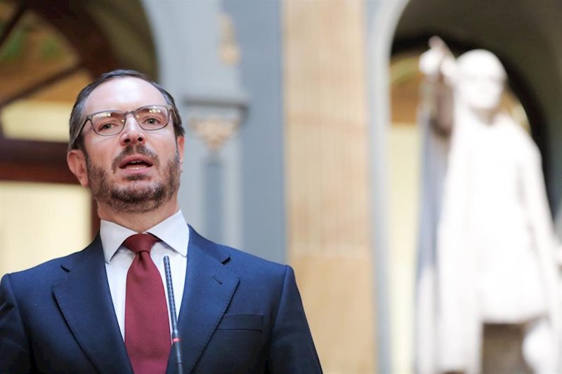 ep el portavoz del pp en el senado javier maroto en rueda de prensa en el senado