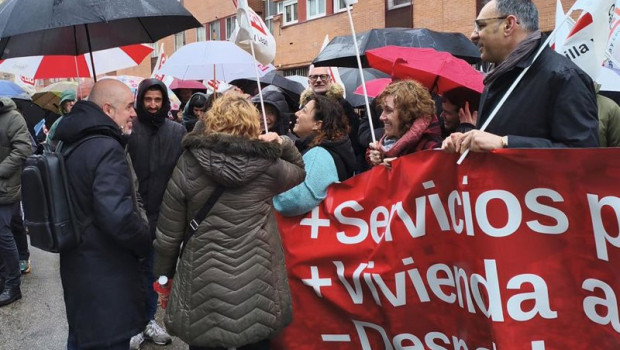 ep el secretario general de ccoo unai sordo durante una concentracion en valladolid