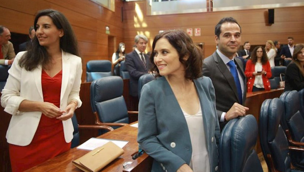 ep imagen de recurso de la portavoz de vox rocio monasterio i el vicepresidente regional ignacio