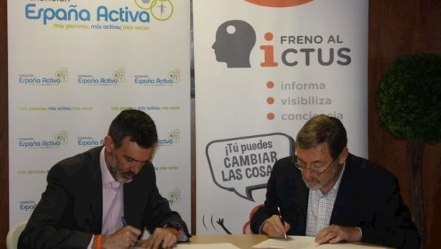 ep los presidentes del freno al ictus julio agredano y de la fundacion espana activa jaime