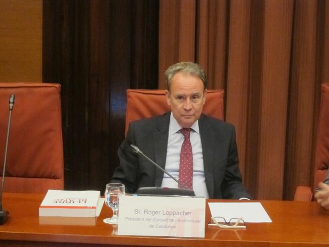 El presidente del CAC Roger Loppacher, en el Parlament | EUROPA PRESS ep presidentecac roger loppacher enparlament