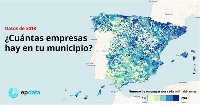 ep tasaempresascada 1000 municipiosespana en 2018 ine