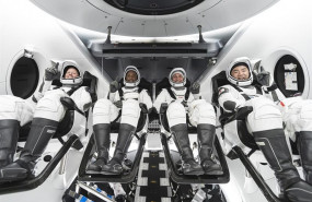 ep tripulacion de la primera mision operativa de space x a la estacion espacial