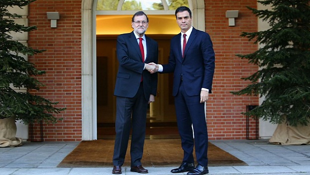 Mariano Rajoy Pedro Sanchez La Moncloa 23122015 Mariano Rajoy Pedro Sanchez La Moncloa 23122015