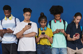 older teens on phone 