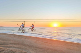 tirolina en bicileta 