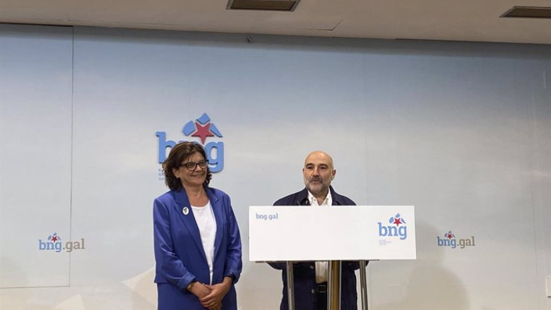 ep archivo el diputado electo del bng nestor rego y la senadora carme da silva en rueda de prensa ep archivo el diputado electo del bng nestor rego y la senadora carme da silva en rueda de prensa