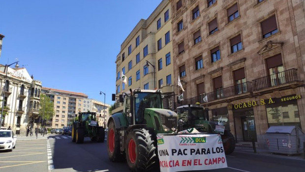 ep archivo   video tractores y 30 vehiculos piden en salamanca que ayudas de la pac sean para los
