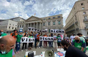 ep concentracion ante el congreso de la plataforma iniciativa por una ley que garantice el derecho a