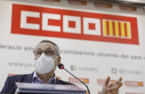 ep el ex secretario general de ccoo pv arturo leon este miercoles en rueda de prensa