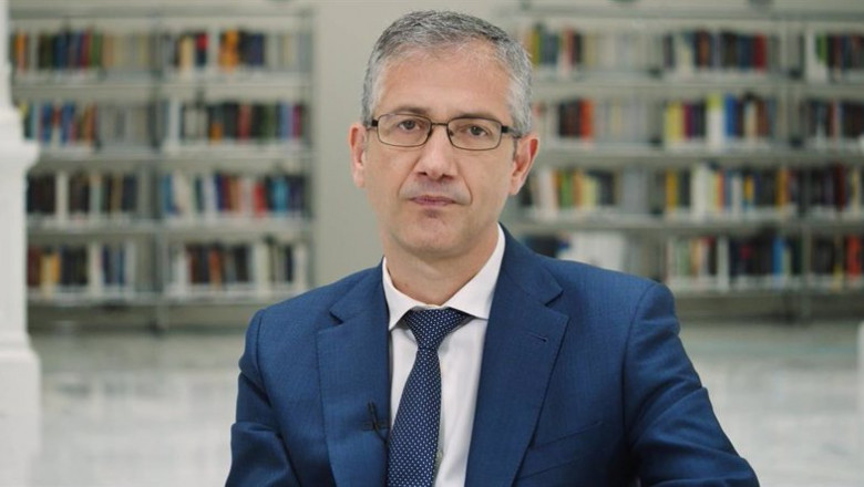 El gobernador del Banco de España, Pablo Hernández de Cos, en un mensaje que acompaña al Informe Anual de 2020. | BANCO DE ESPAÑA ep el gobernador del banco de espana pablo hernandez de cos en un mensaje que acompana al informe