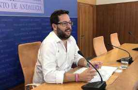 ep el portavoz adjunto de adelante andalucia jose ignacio garcia en la sala de prensa del parlamento