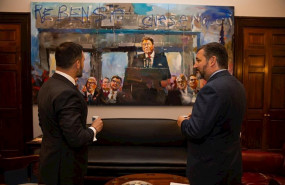 ep el presidente de vox santiago abascal con el congresista republicano estadounidense ted cruz