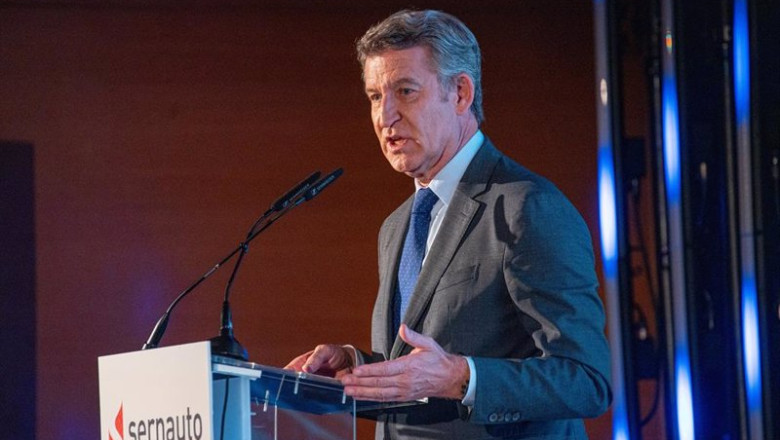 ep el presidente del pp alberto nunez feijoo interviene durante la inauguracion del xii encuentro de