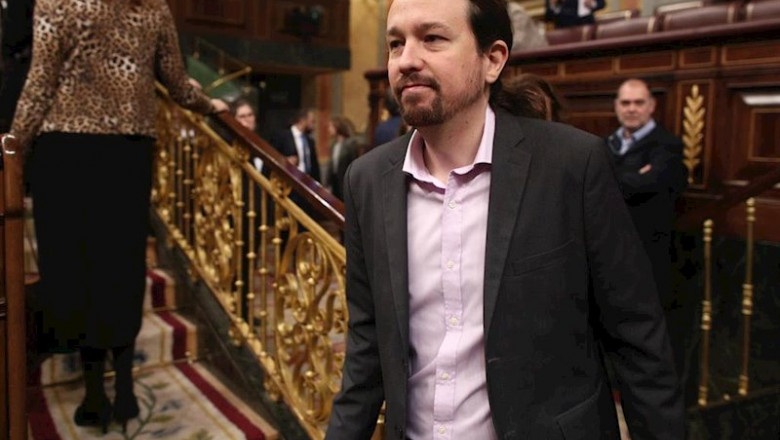 ep el secretario general de podemos pablo iglesias entra en el congreso de los diputados antes de la