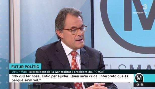 El expresidente de la Generalitat Artur Mas en TV3 | CCMA ep expresidentela generalitat arturen tv3