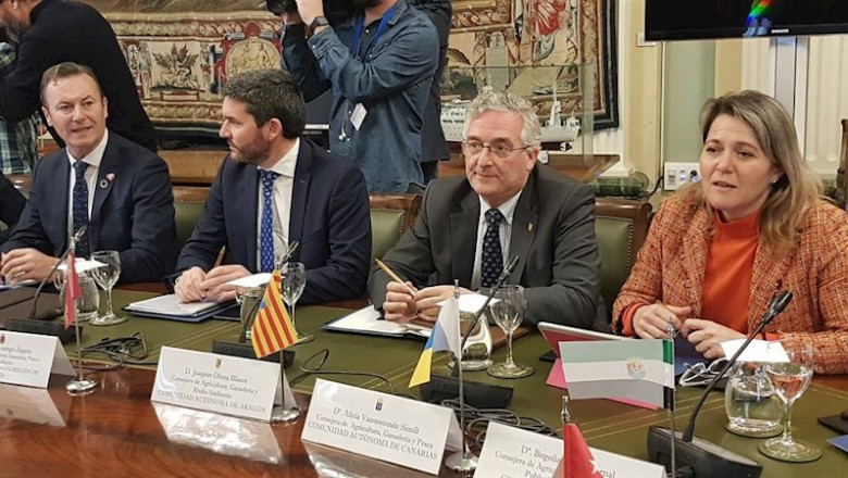 ep joaquin olona en la reunion extraordinaria del ministerio de agricultura pesca y alimentacion con