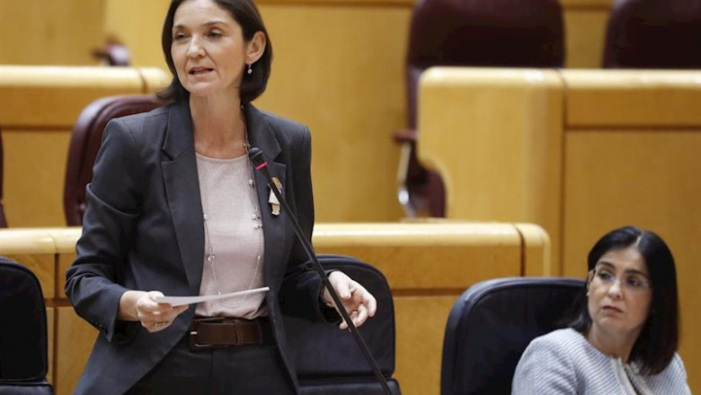 ep la ministra de turismo reyes maroto i interviene este martes en la sesion de control al gobierno