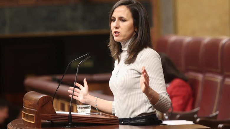 ep la secretaria general de podemos ione belarra en una sesion de control al gobierno en el congreso
