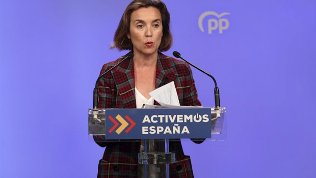 ep la vicesecretaria de politica social del pp cuca gamarra ofrece una rueda de prensa en la sede