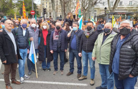 ep representantes gallegos en la manifestacion en defensa del sector primario en madrid