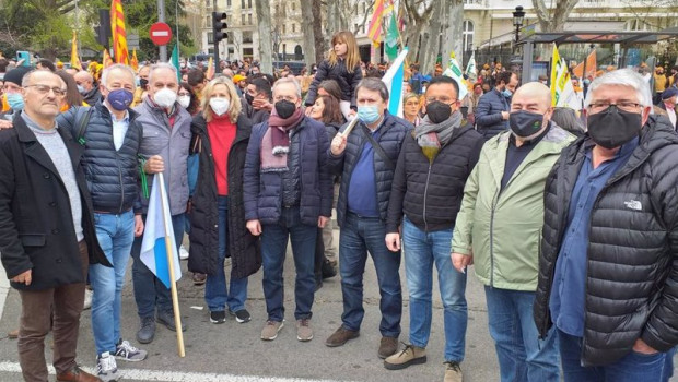 ep representantes gallegos en la manifestacion en defensa del sector primario en madrid