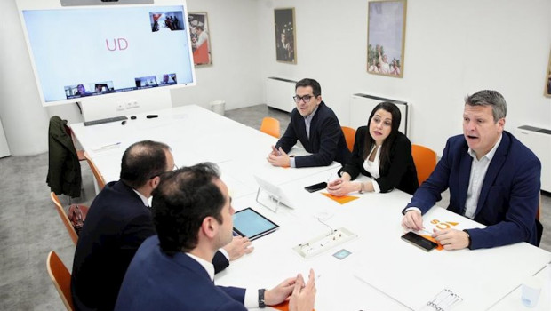 ep reunion en la sede de ciudadanos encabezada por la presidenta del partido ines arrimadas
