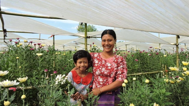 ep thin thin mar es una mujer de myanmar que ha conseguido sacar adelante a su familia gracias a las