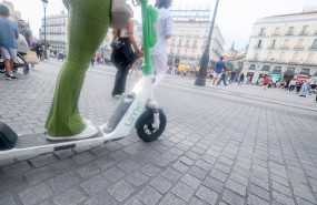 ep una persona circula en patinete electrico a 7 de septiembre de 2024 en madrid