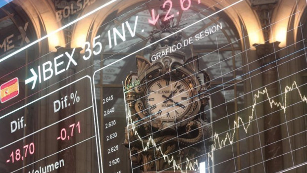 ep valores del ibex 35 en la bolsa de madrid espana