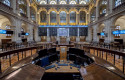 ep vista general del palacio de la bolsa a 7 de noviembre de 2021 en madrid espana