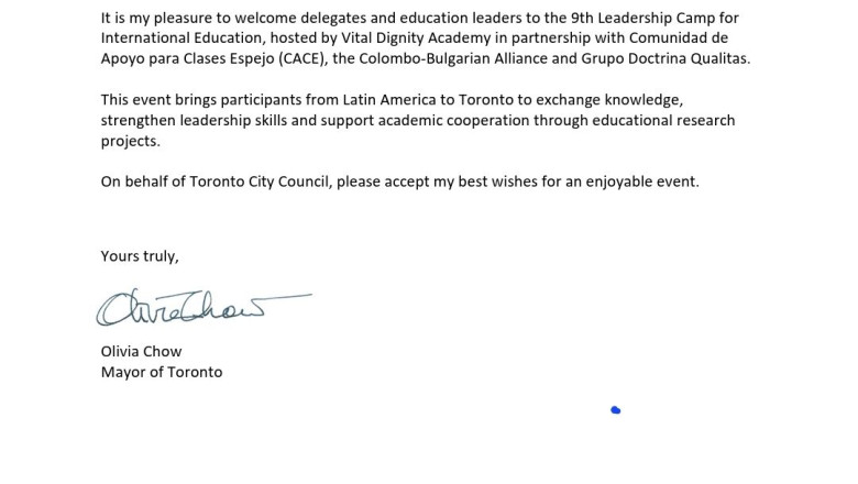 felicitacin de alcaldesa de toronto olivia chow a dq