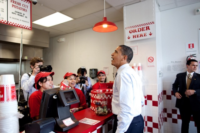 five guys obama five guys obama