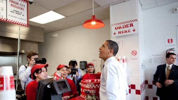 five guys obama