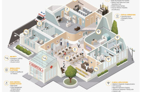 hospital with icons hospital with icons