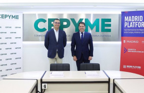 ep a la izquieda el presidente y fundador de madrid platform carlos morales y a la derecha el