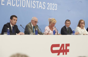 ep el presidente de caf andres arizkorreta y el consejero delegado javier martinez ojinaga en la ep el presidente de caf andres arizkorreta y el consejero delegado javier martinez ojinaga en la