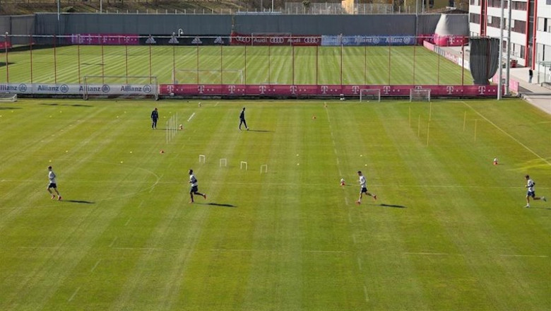 ep entrenamiento del bayern de munich con medidas de seguridad ep entrenamiento del bayern de munich con medidas de seguridad