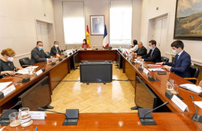 ep imagen de la reunion entre el gobierno espanol y el frances