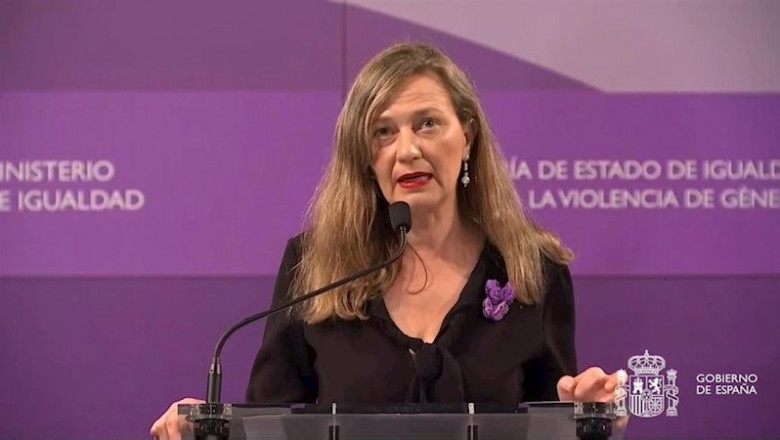 ep la delegada del gobierno contra la violencia de genero victoria rosell durante una comparecencia ep la delegada del gobierno contra la violencia de genero victoria rosell durante una comparecencia