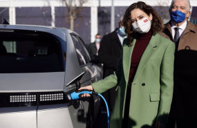 ep la presidenta de la comunidad de madrid isabel diaz ayuso inaugura la mayor electrolinera de