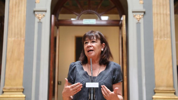 ep la presidenta del psoe y vicepresidenta priemra del senado cristina narbona en rueda de prensa